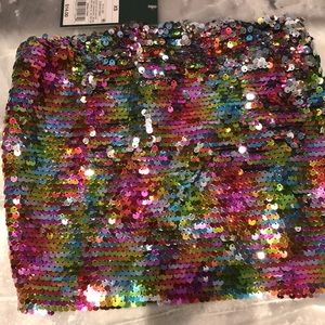 Sequins multi-color tube top - brand new